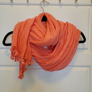 JCrew Coral Scarf